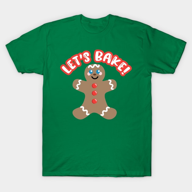 Christmas Gingerbread Man Bake T-Shirt by FamilyCurios